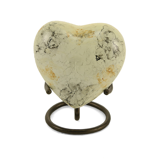 Glenwood White Marble Heart