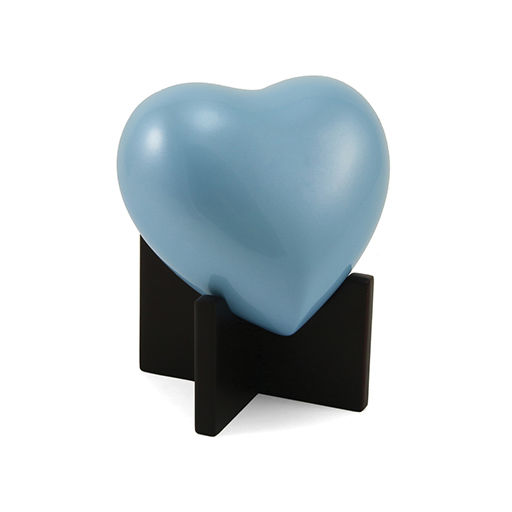 [URN-2790H] Arielle Heart-Pearl Blue