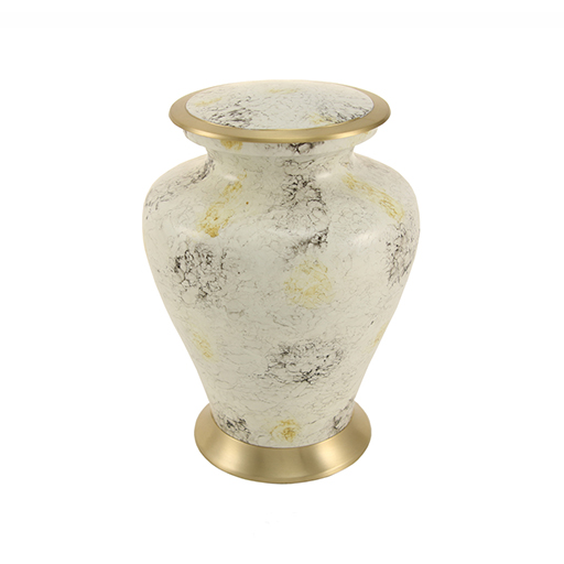 [URN-4500L] Glenwood White Marble Large