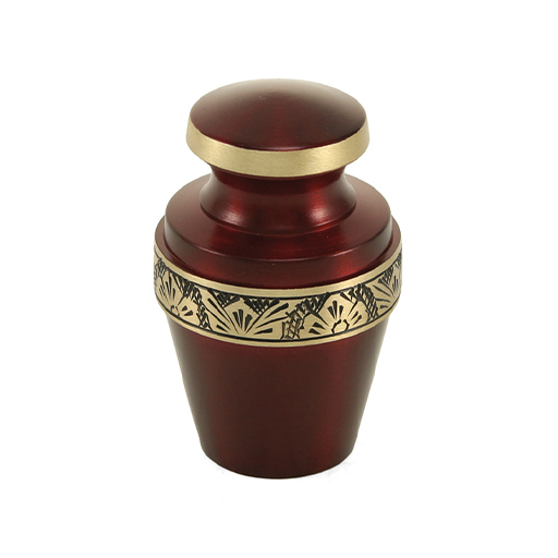 [URN-502K] Grecian Crimson Individual Keepsake