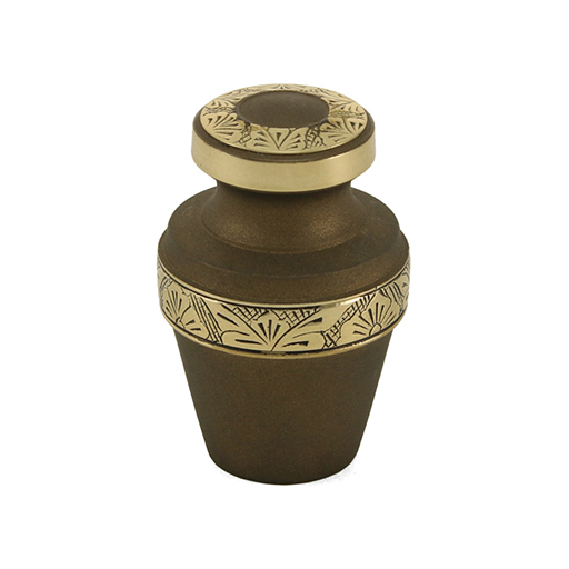 [URN-503K] Grecian Rustic Bronze Keepsake