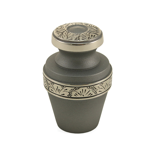 [URN-504K] Grecian Rustic Pewter Keepsake