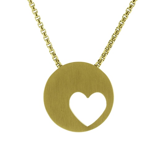 [URN-J5140] Eternity Heart Bronze Necklace