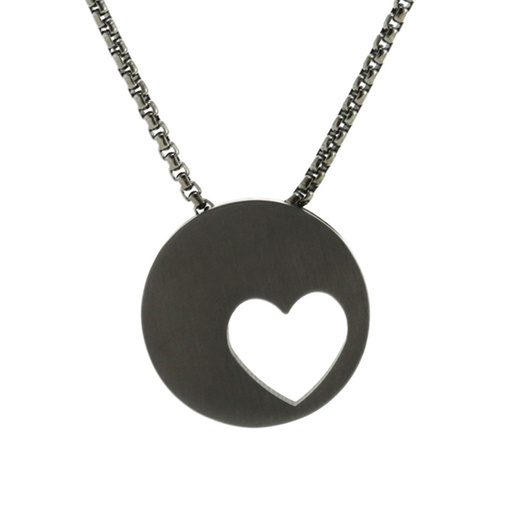 [URN-J5142] Eternity Heart Slate Necklace