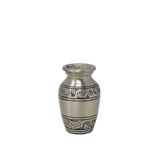 [URN-ML B-2002K] Embossed Pewter Keepsake