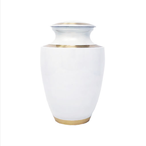 [URN-ML B-3005L] Modern Pearl White Large