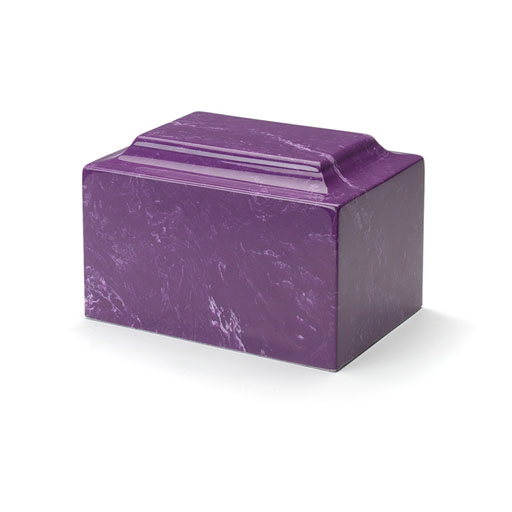 [URN-ML M-5001L] Classic Amethyst Cultured Marble Urn