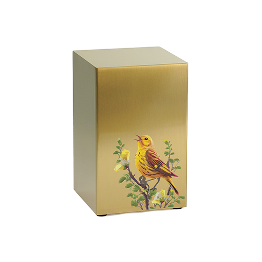 [URN-100313] Life Canvas Birds Bronze, Right Side