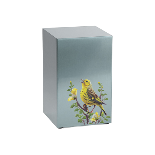 [URN-100315] Life Canvas Birds Pewter, Right Side