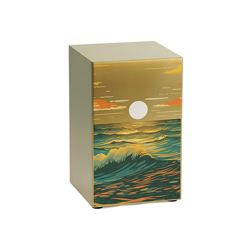 [URN-100328] Life Canvas Ocean Landscape Bronze